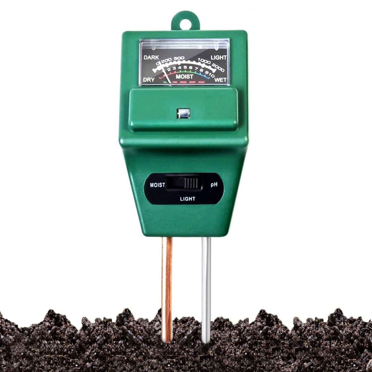 3-in-1 pH Meter for Soil Testing – With Moisture & Light Sensor Ideal for Home Gardening