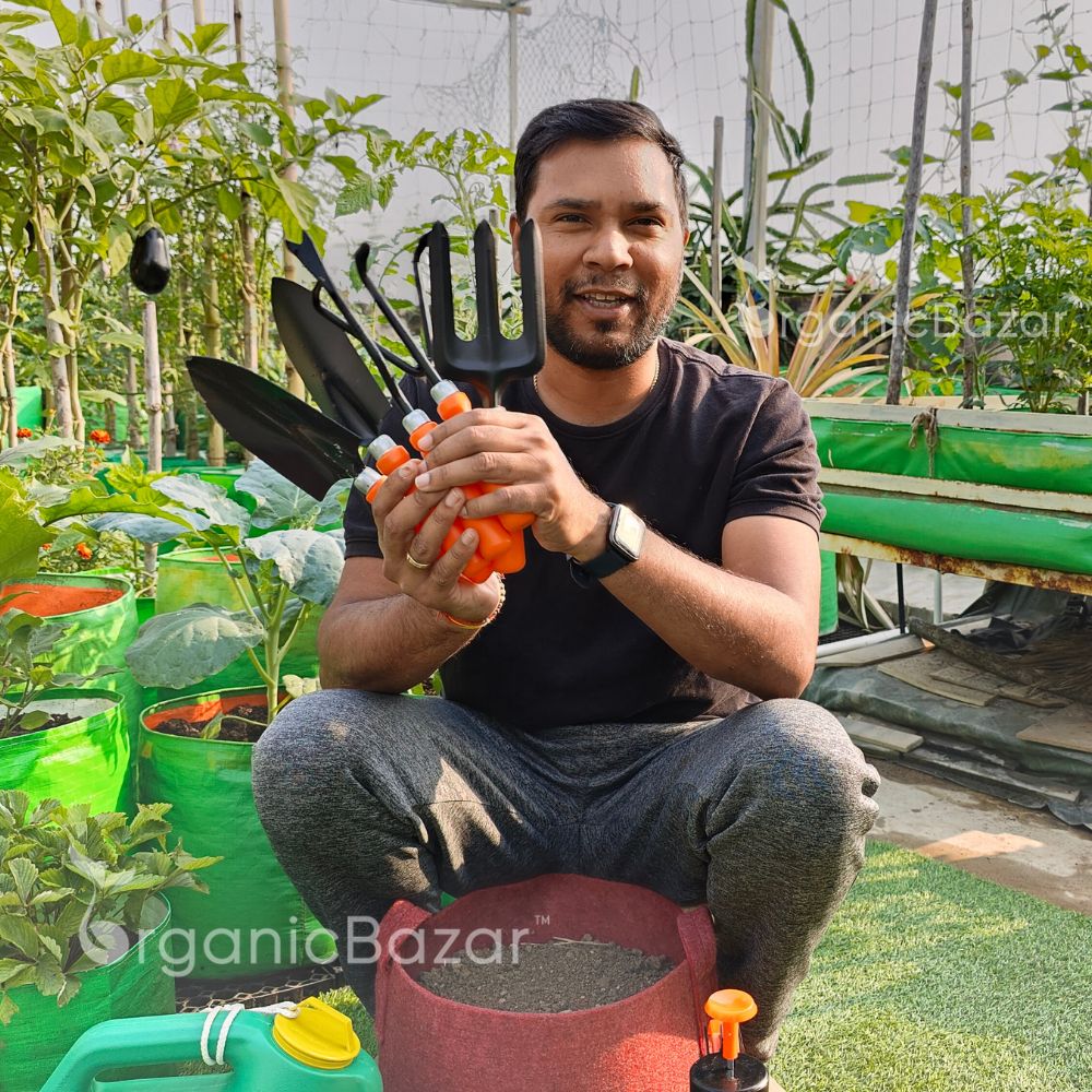 Gardening Tools Kit (5 Gardening Tool Sets) For Home Gardening