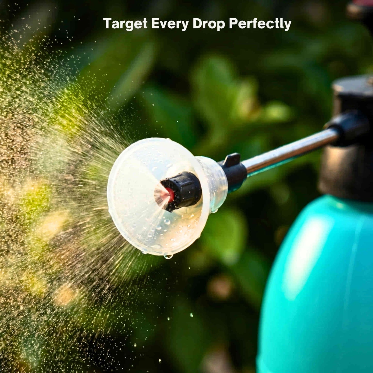 Spray Pump 360° Nozzle with Extended Wand for Gardening, Cleaning & Multipurpose Use (2L, Teal Color) | Adjustable Mist & Stream | Pressure Pump Sprayer