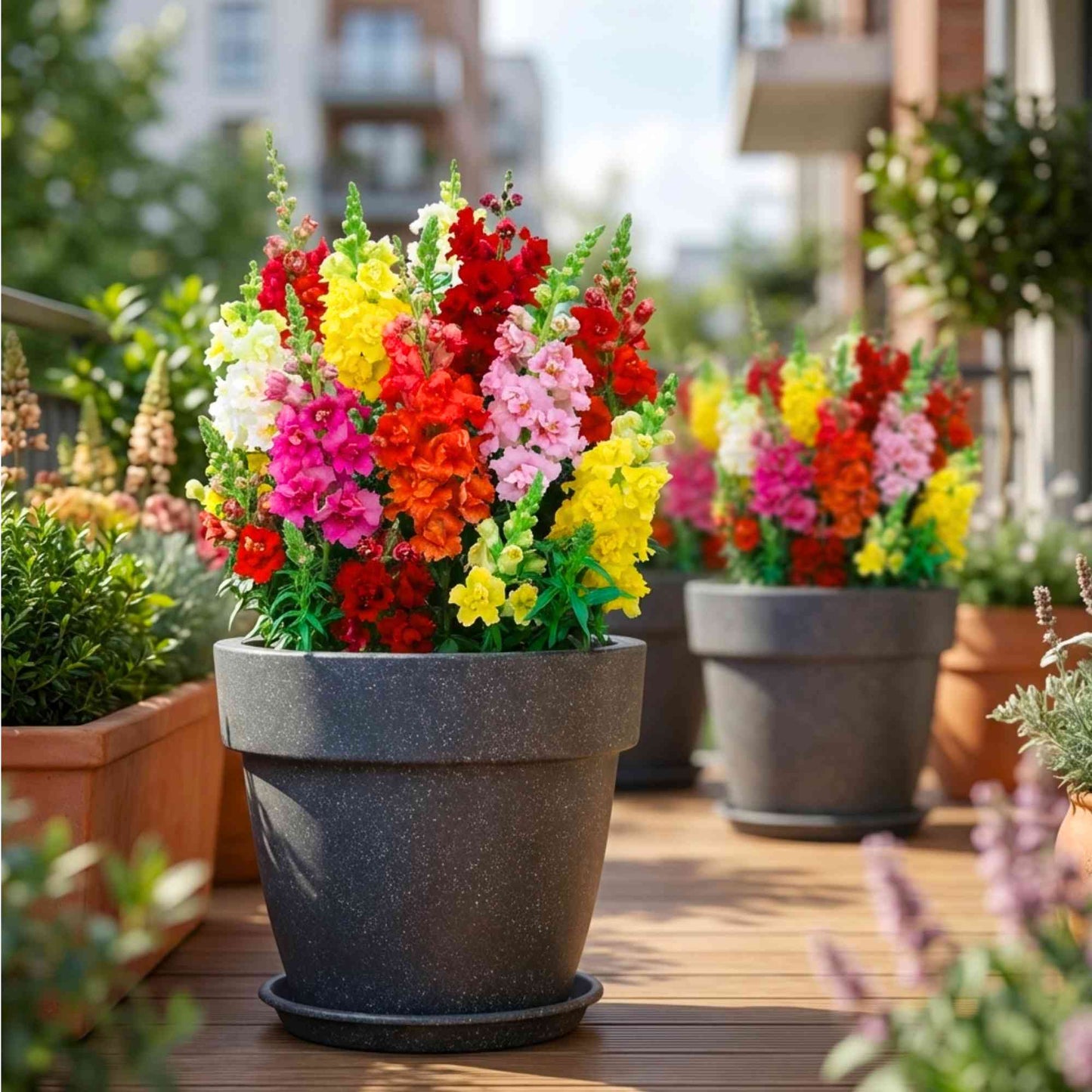 Antirrhinum (Snapdragon) Majus Madame Butterfly Mix Seeds (100 Seeds)