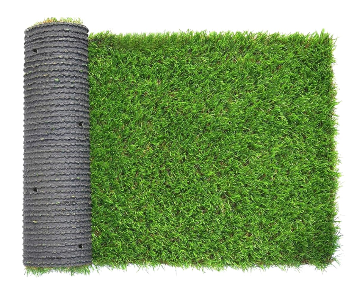 Artificial Green Grass Carpet 35 mm High Density – Realistic Lawn Turf for Garden, Balcony, Indoor & Outdoor Spaces | OrganicBazar