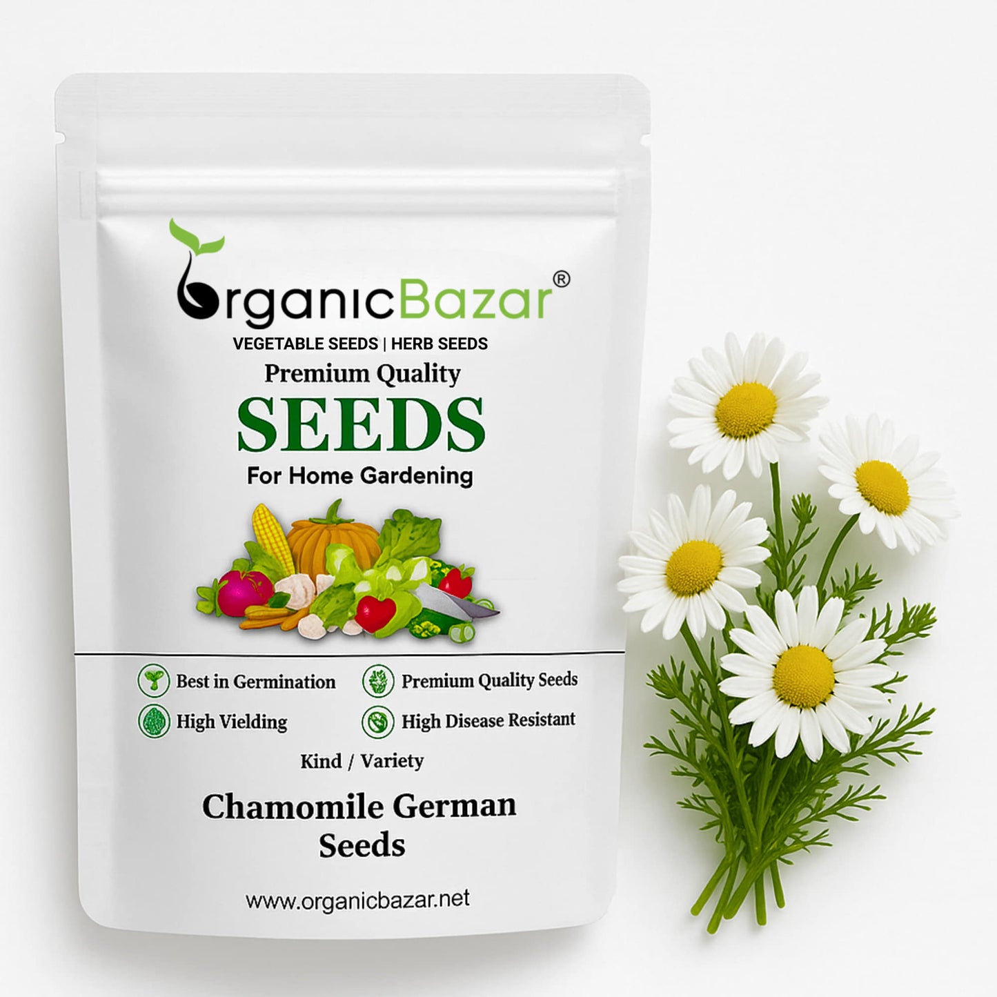 Chamomile German Seeds - 1000 Seeds (कैमोमाइल के बीज)