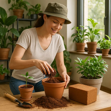 Cocopeat 1 kg Block – Organic Growing Medium for Kitchen Garden & Terrace Gardening