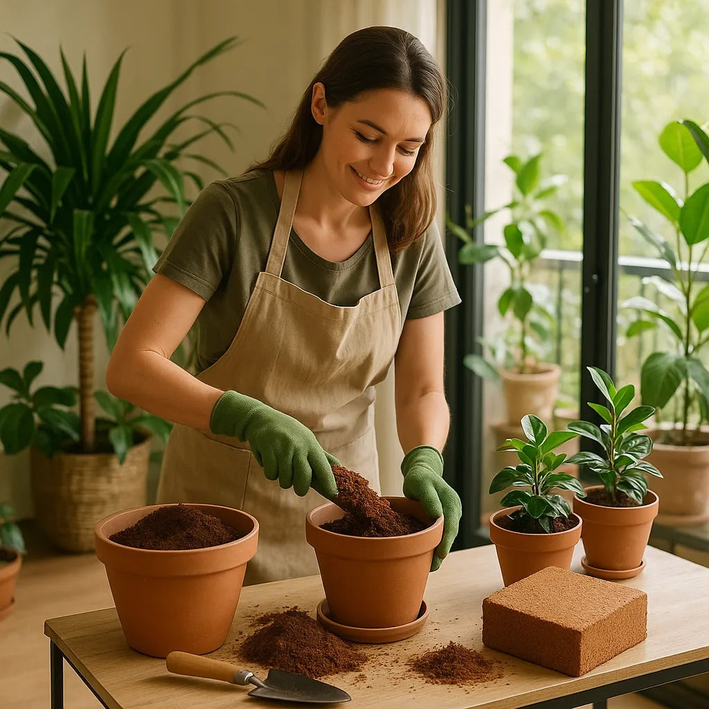 Cocopeat Brick 5 Kg Block – 100% Organic Growing Medium for Gardening