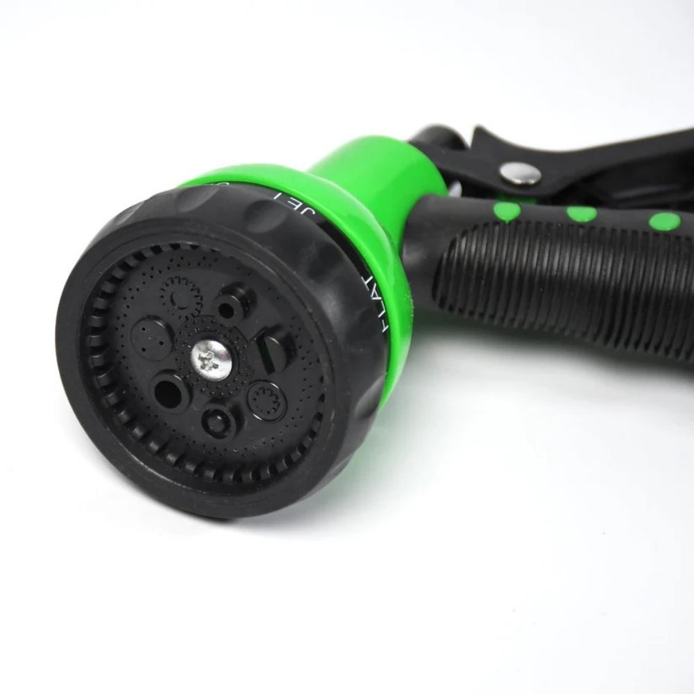 Multifunctional Garden Hose Nozzle Spray Gun (Green) 7 Spray Patterns | High Pressure | Insulated Grip | Heavy Duty