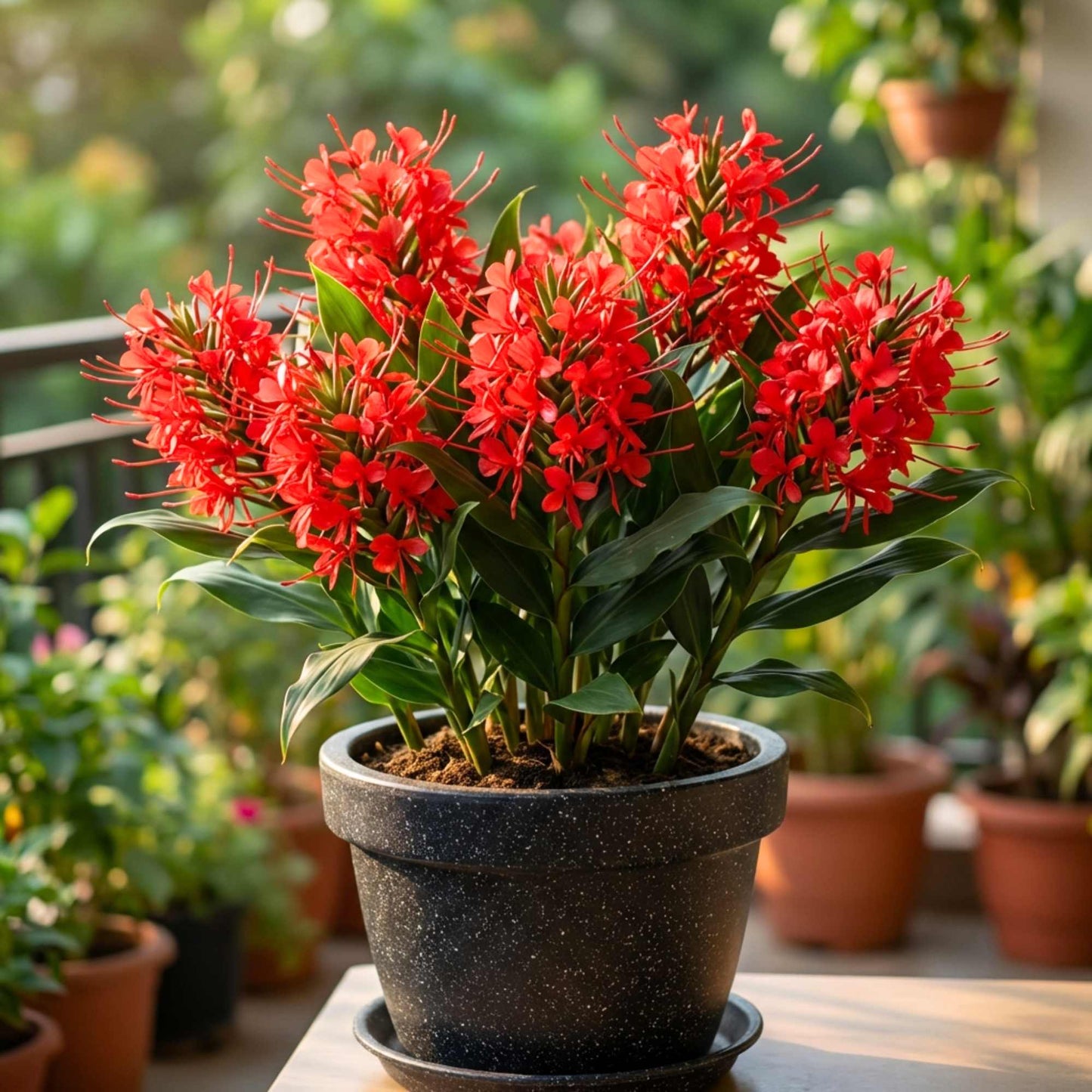 Ginger Lily Red Flower Bulbs (05N) Fragrant & Beautiful Garden Blooms 🌼