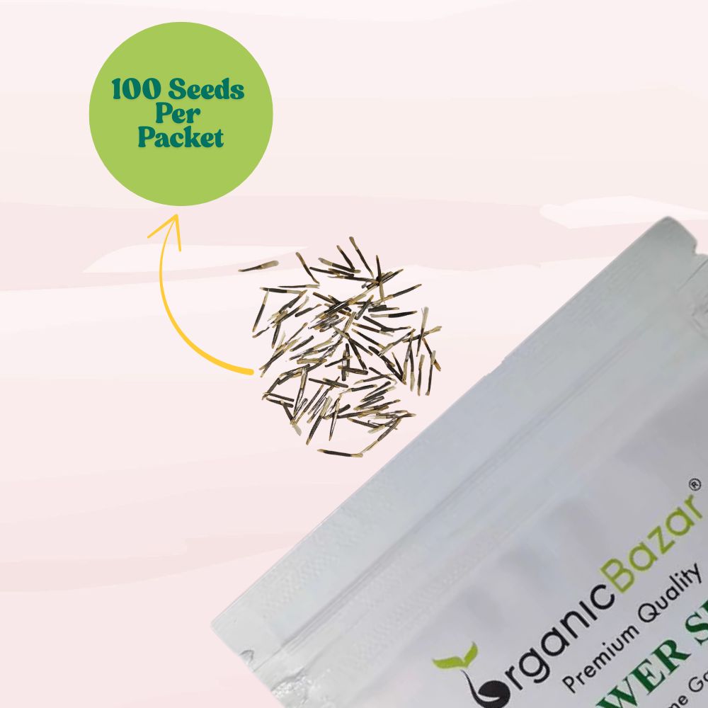 Marigold Yellow Flower Seeds - 100 Seeds (Pila Genda/ पीले गेंदा के बीज) High Germination/ Easy To grow/ Perfect for pots, balconies, or Terrace gardens