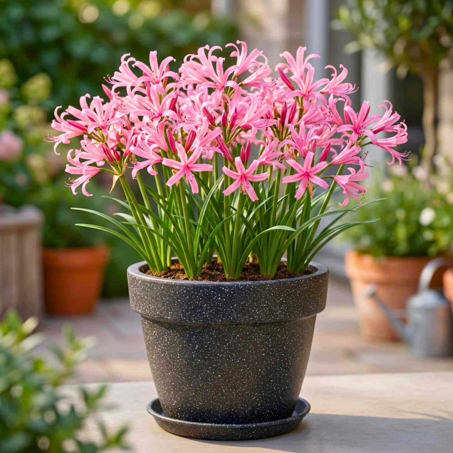 Nerine Lily Pink Flower Bulbs (05N) Guernsey Lily / Jersey Lily For Home Gardening