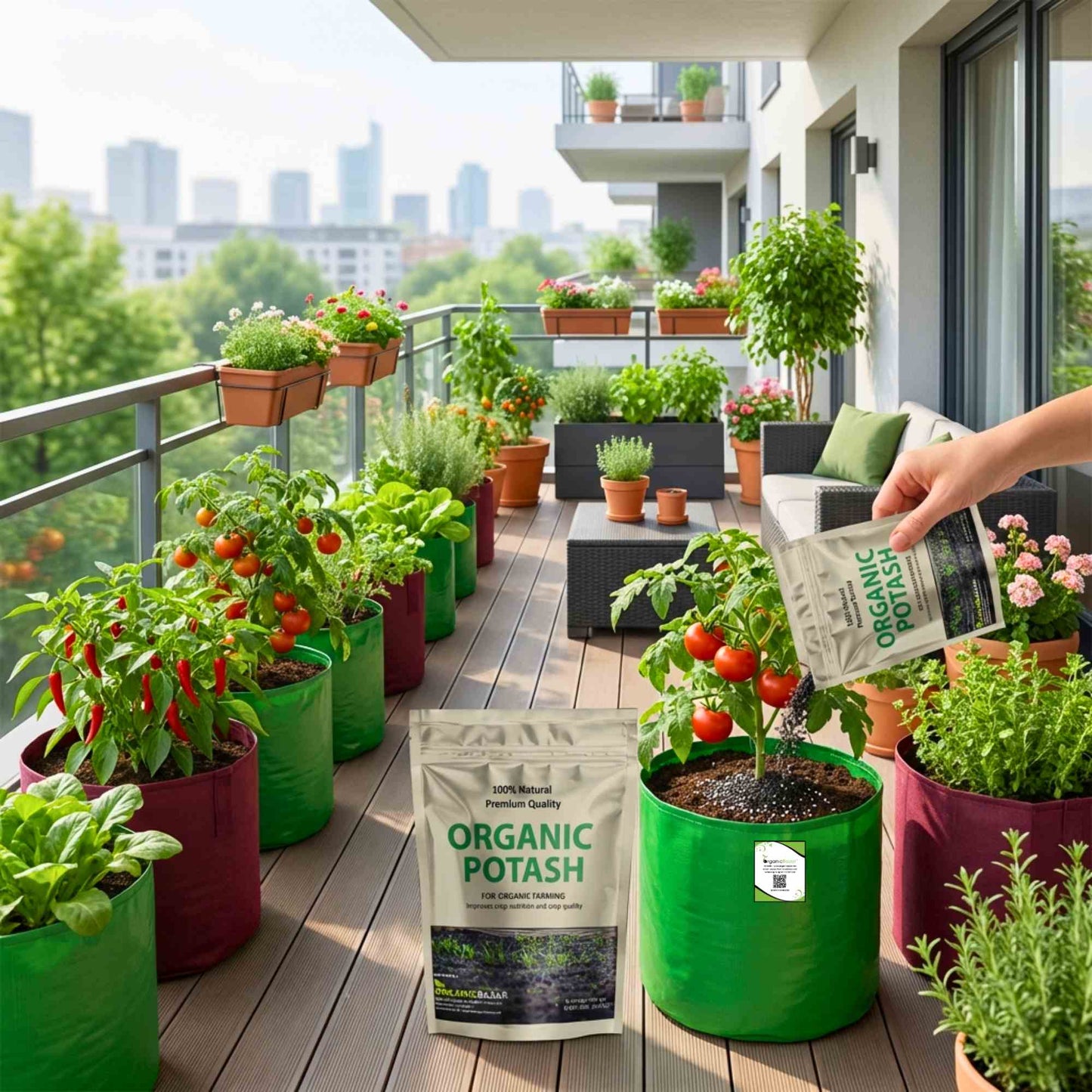 Organic Potash Fertilizer for Gardening (900g)