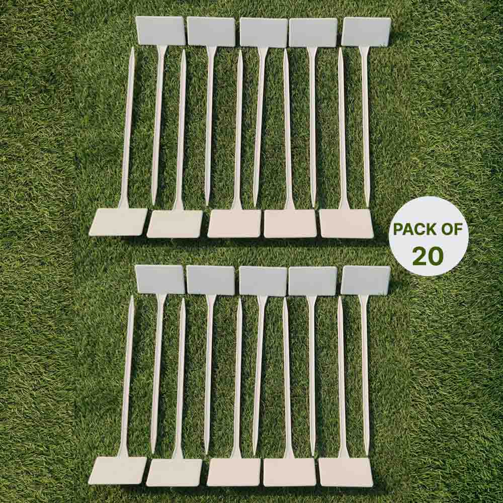 Plastic T Type Big Plant Tag Marker label White for Home Gardening