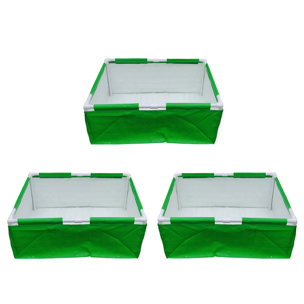 HDPE 36x24x12 Rectangle Grow Bag With Supporting Pvc Pipes Extra Thick Premium Quality Grow Bags