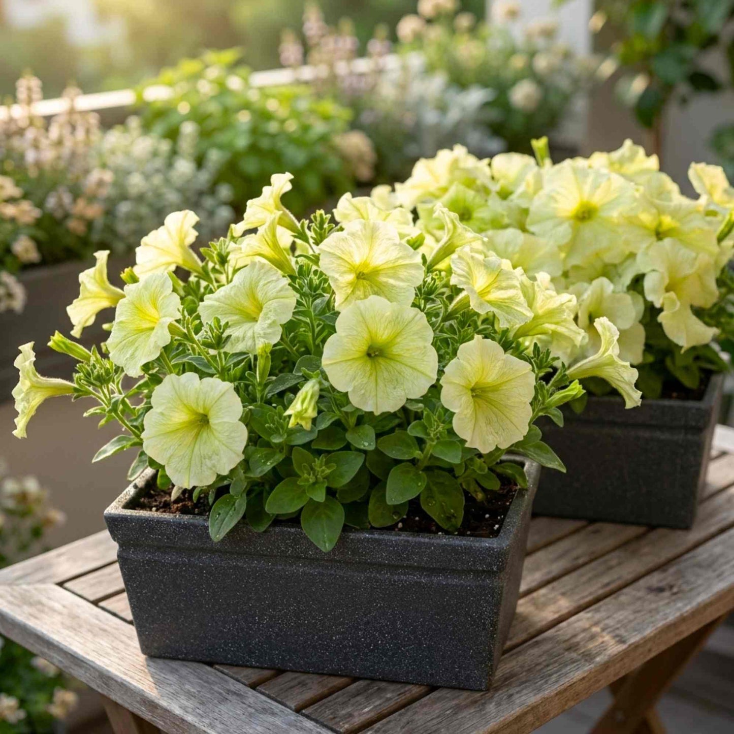 Petunia Sophistica Lime Green Flower Seeds (30 Seeds) High Germination/ Easy To grow/ Perfect for pots, balconies, or Terrace gardens