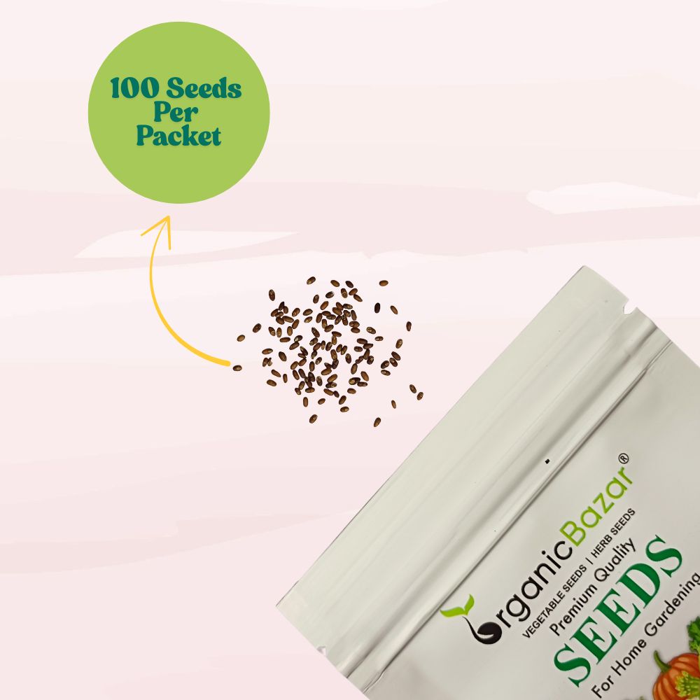 Rosemary Seeds - 100 Seeds (Gulmehndi/गुलमेंहदी के बीज) High-Germination Herb Seeds for Pots, Balcony & Home Garden