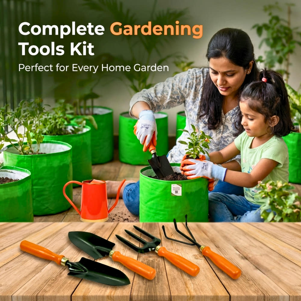 Gardening Tools Kit (5 Gardening Tool Sets) For Home Gardening