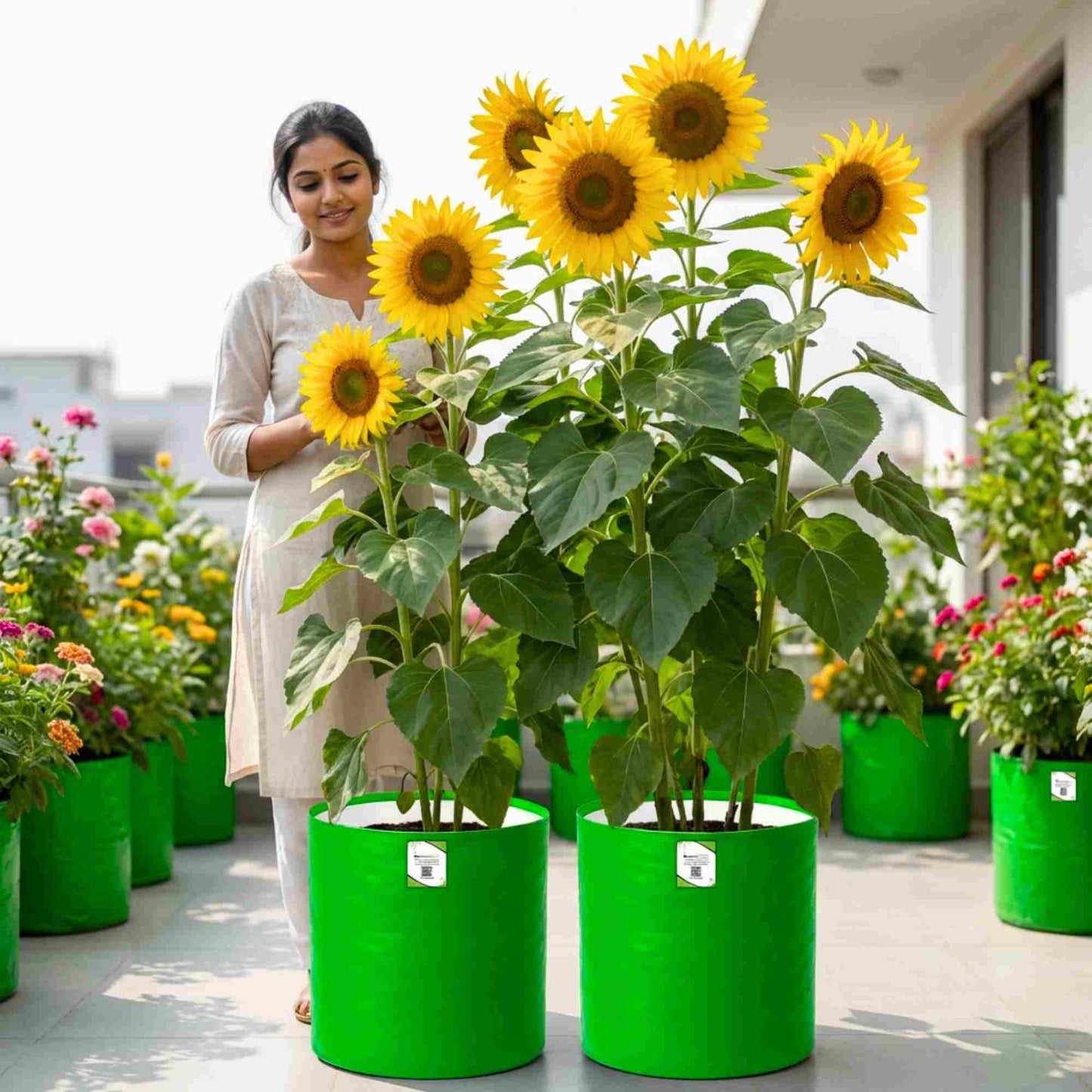 Sunflower Tall Yellow Seeds - 20 Seeds (Surajmukhi/सूरजमुखी के बीज) High Germination/ Easy To grow/ Perfect For Terrace gardening