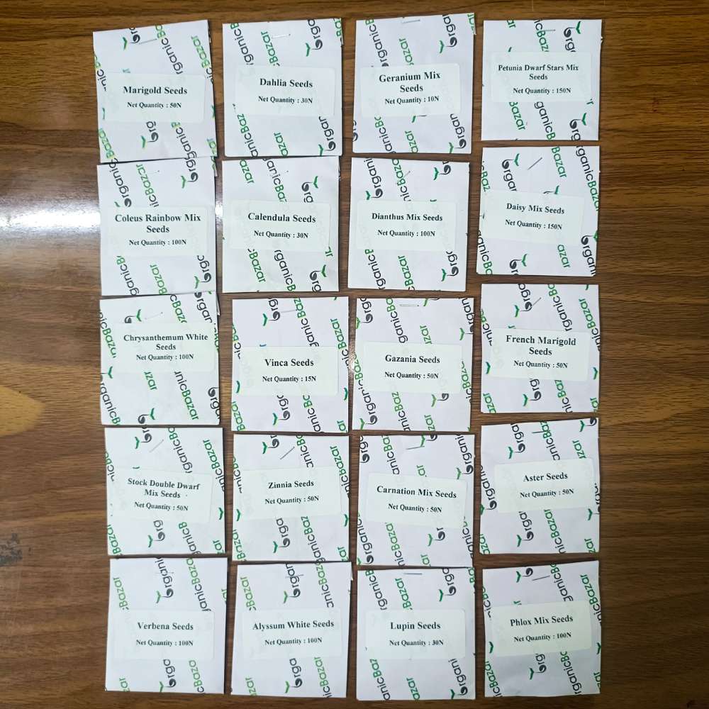 Set of 20 Winter Season Flower Seeds Kit