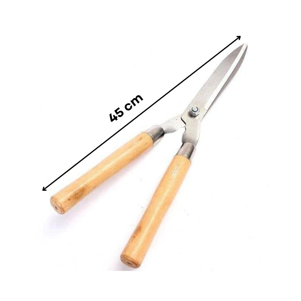 Wooden Handle Mehndi Cutter/Garden Grass Cutter, Hedge Shears, Bush Clipper, Big Grass Cutter