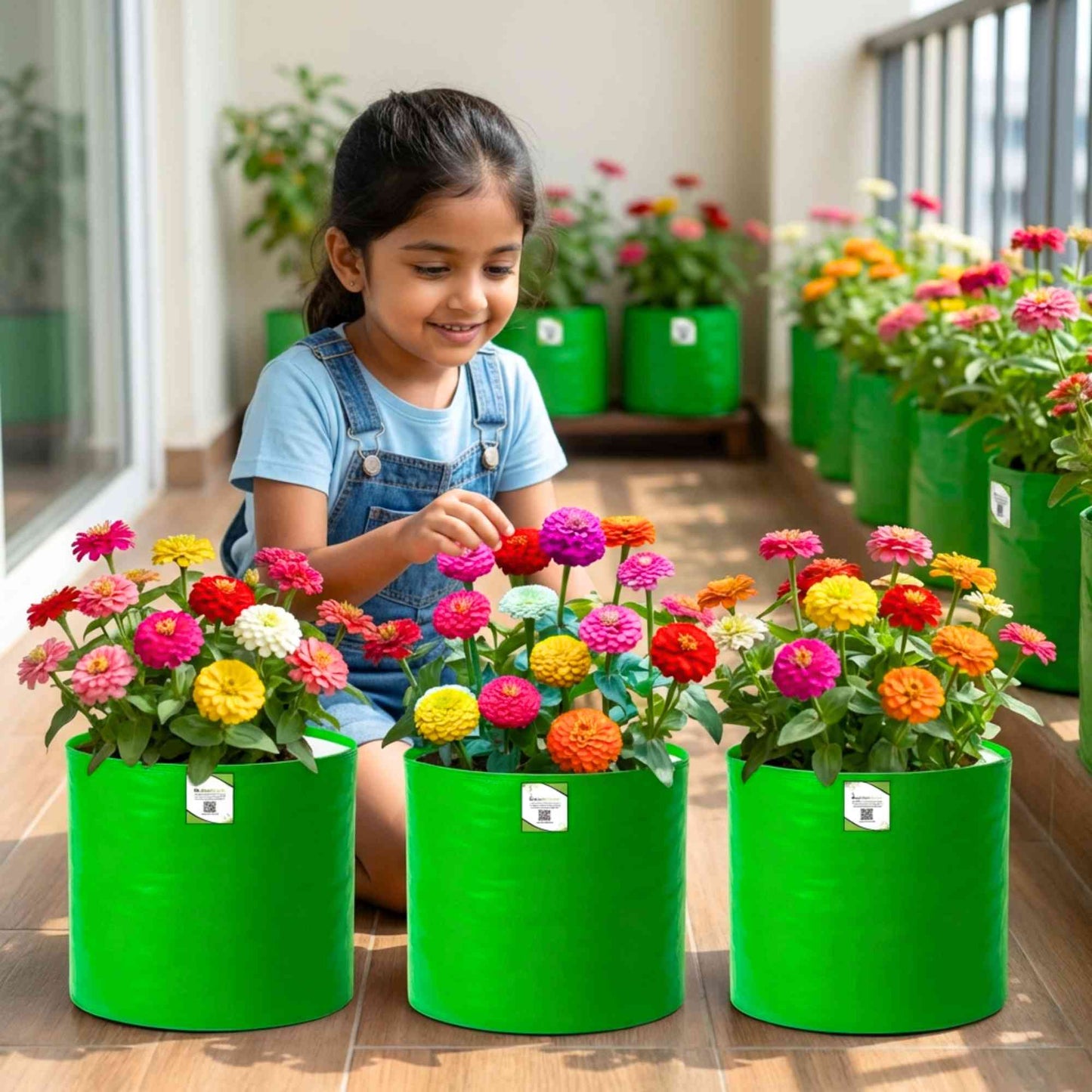 Zinnia Liliput Mixed Color Seeds (100 Seeds) High Germination/ Easy To grow/ Perfect for pots, balconies, or Terrace gardens