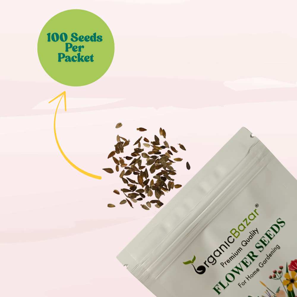 Zinnia Red Flower Seeds (100 Seeds) High Germination/ Easy To grow/ Perfect for pots, balconies, or Terrace gardens