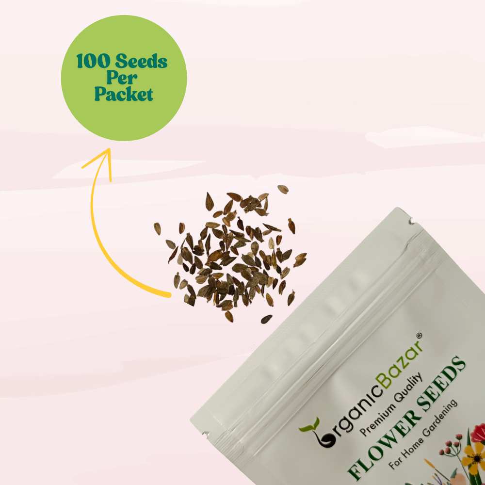 Zinnia Tall Double Mix Flower Seeds (100 Seeds) High Germination/ Easy To grow/ Perfect for pots, balconies, or Terrace gardens