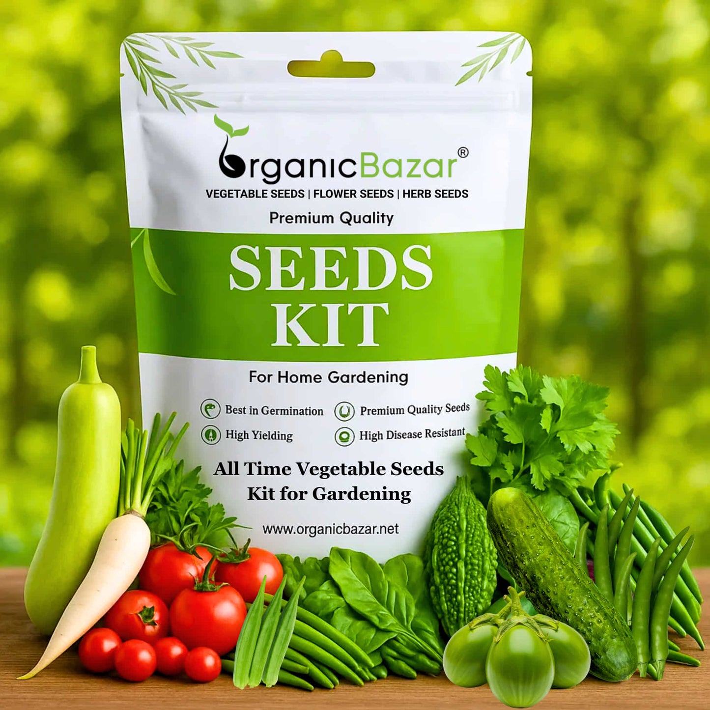 All Time Vegetable Seeds Kit for Home Gardening