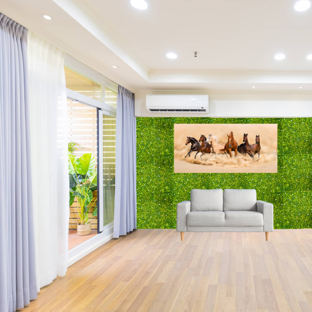 Artificial Green Wall Panel – UV Resistant, Lush Green Vertical Garden for Home, Balcony & Office Decor| OrganicBazar