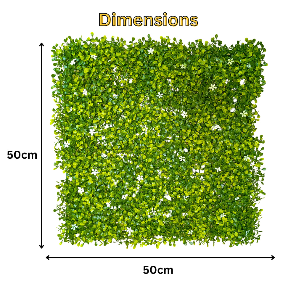 Artificial Green Wall Panel – UV Resistant, Lush Green Vertical Garden for Home, Balcony & Office Decor| OrganicBazar