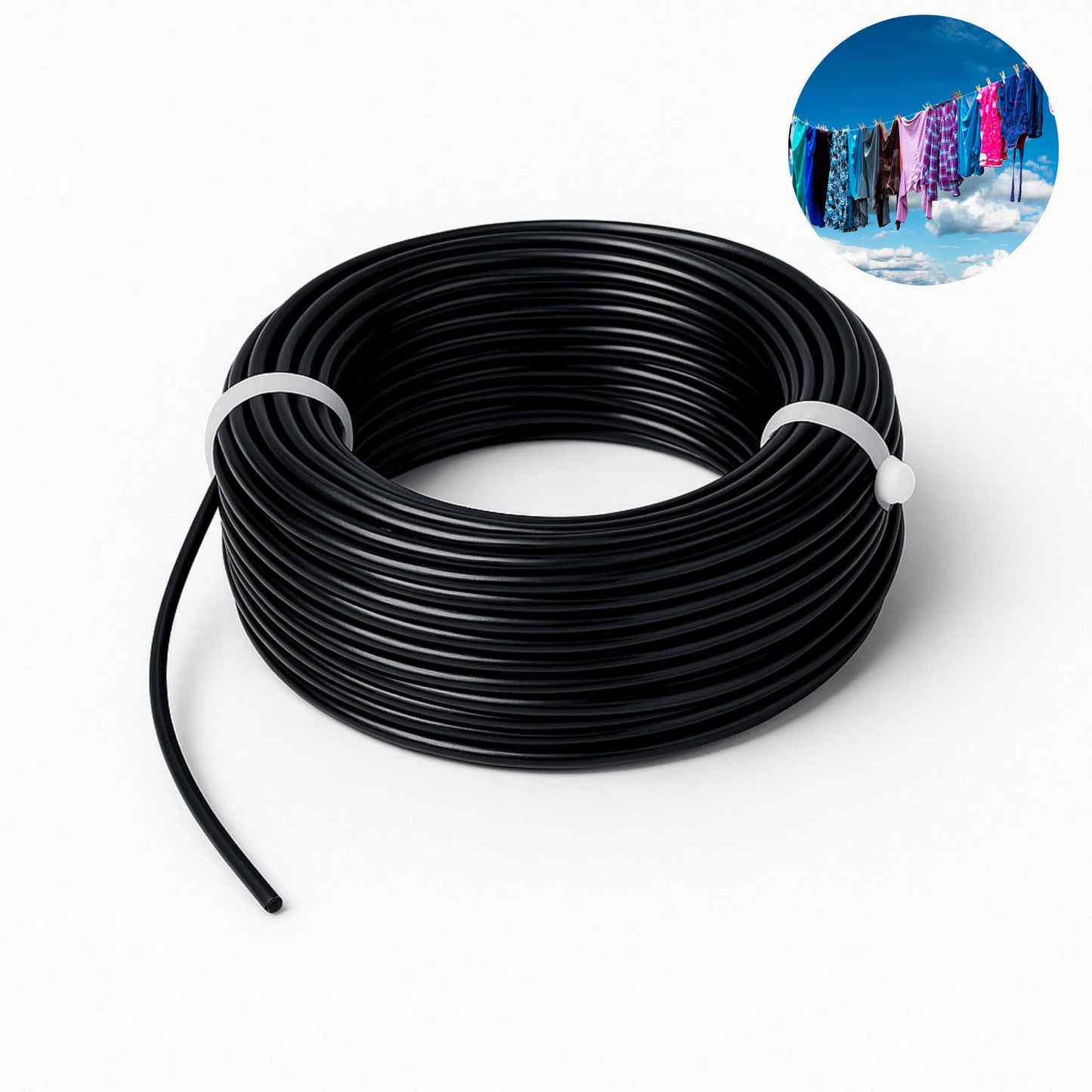 Multipurpose Cloth Drying Rope Wire – 10 Meters for Garden, Indoor & Outdoor uses | Strong & Rust-Resistant Clothesline