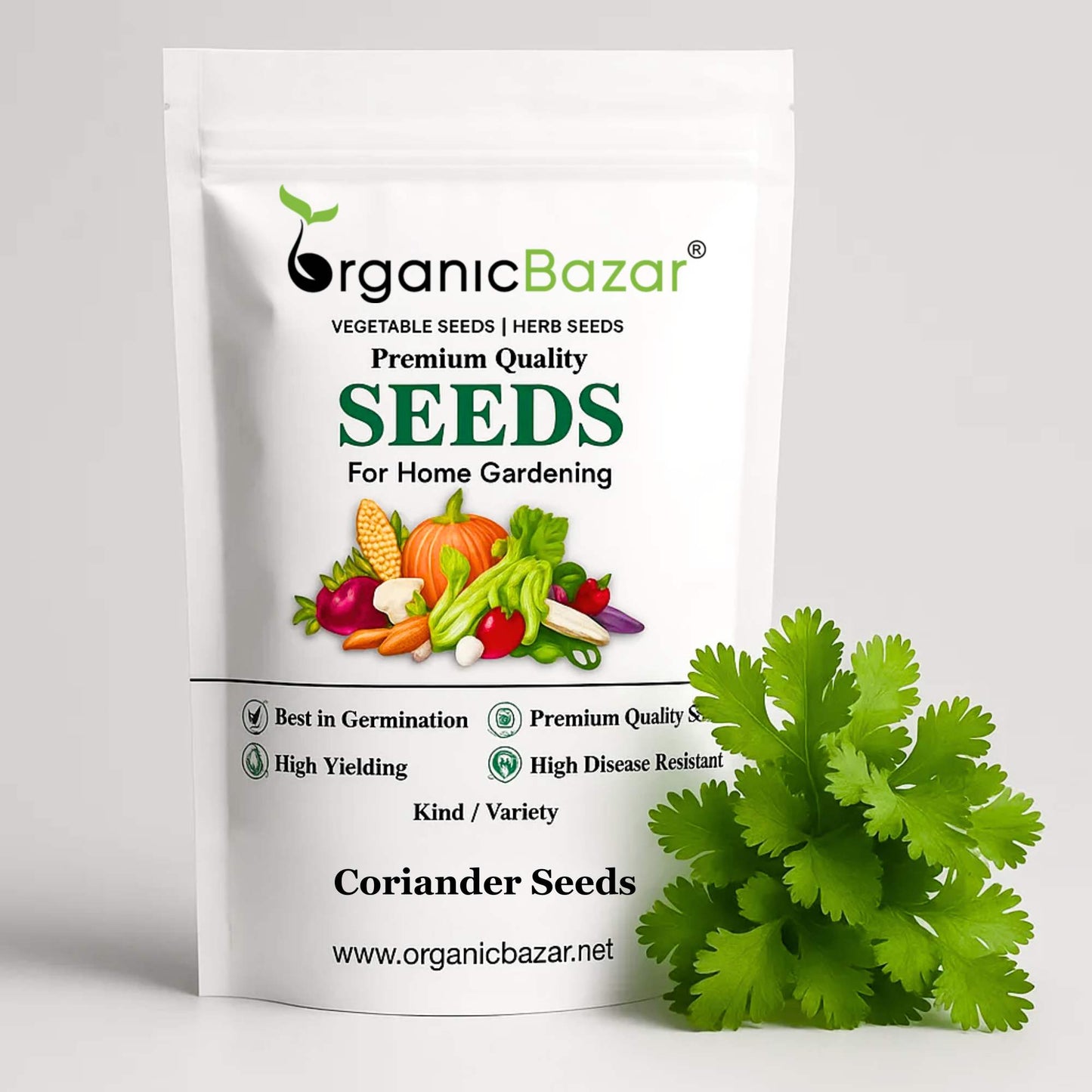 Coriander (Dhaniya) Seeds - 1000 Seeds (धनिया के बीज)