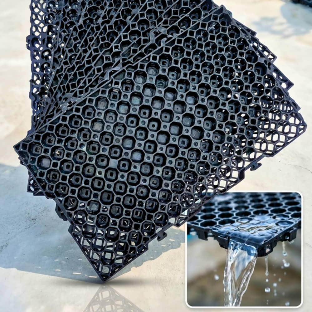 Drain Cell / Drainage Mat For Terrace Garden 50x30x2 cm (10 Nos)