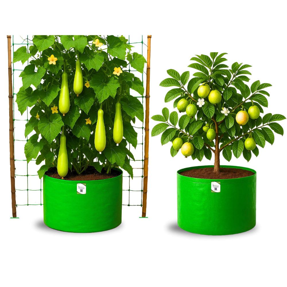 HDPE 24x18 Grow Bags for Terrace Gardening Extra Thick Premium Quality Grow Bags