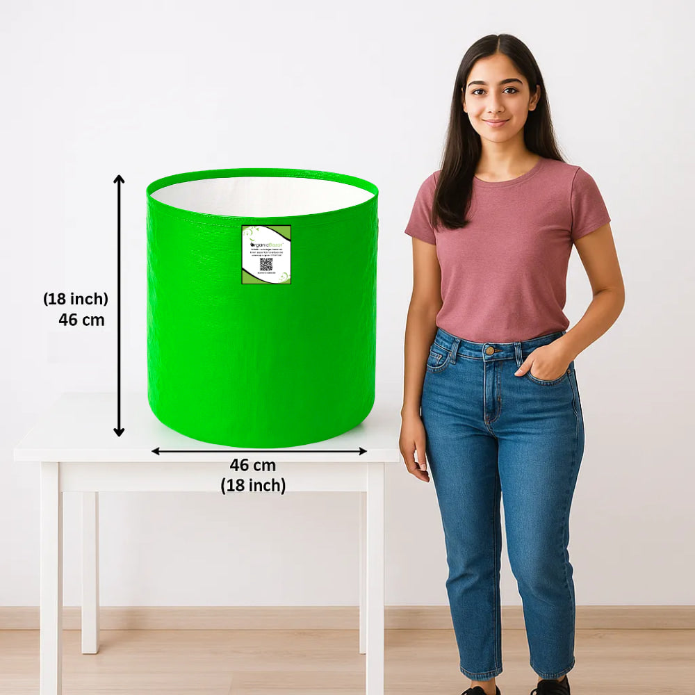 HDPE 18x18 Grow Bags for Terrace Gardening Extra Thick Premium Quality Grow Bags