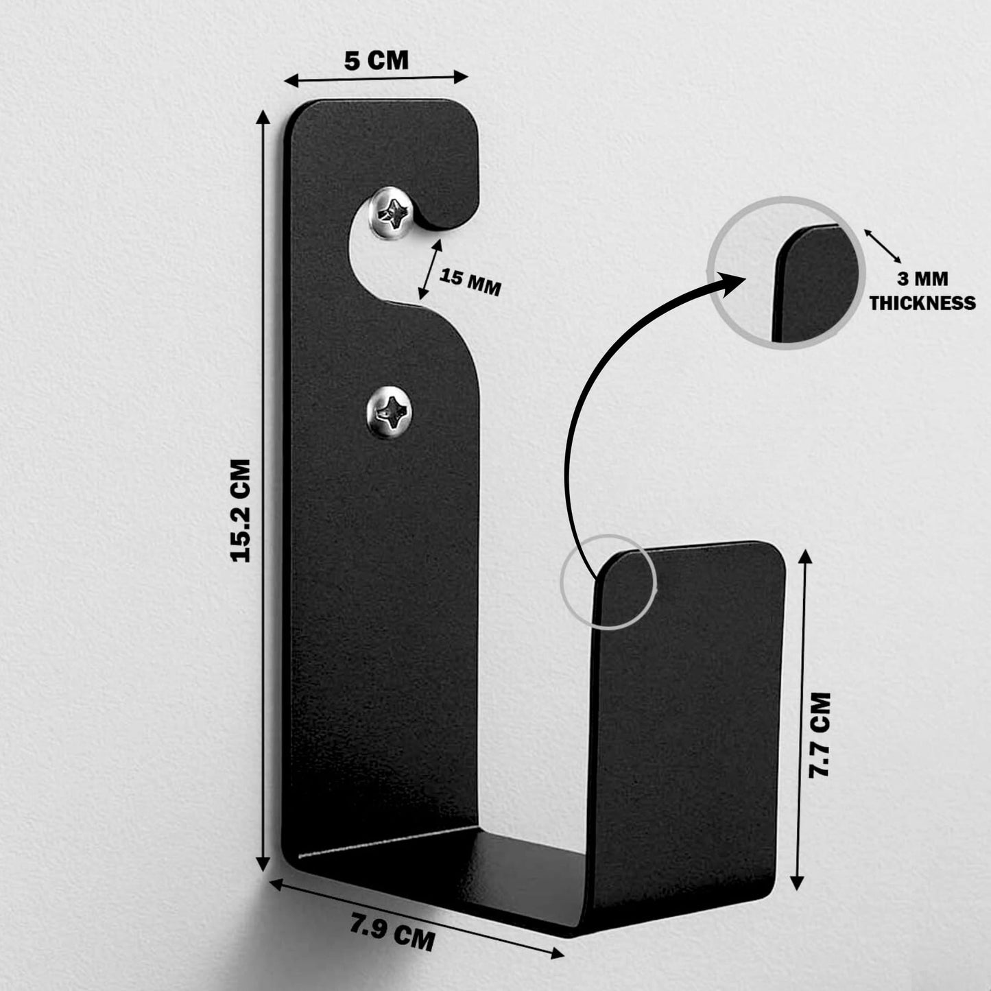 Heavy Duty MS Garden Pipe Stand Hose Hook (L Shape, Pack of 1) – Hang With or Without Wall Mounting | Portable Irrigation Hose Hanger | Garden Pipe Holder Hook (Square Holder, MS Metal)