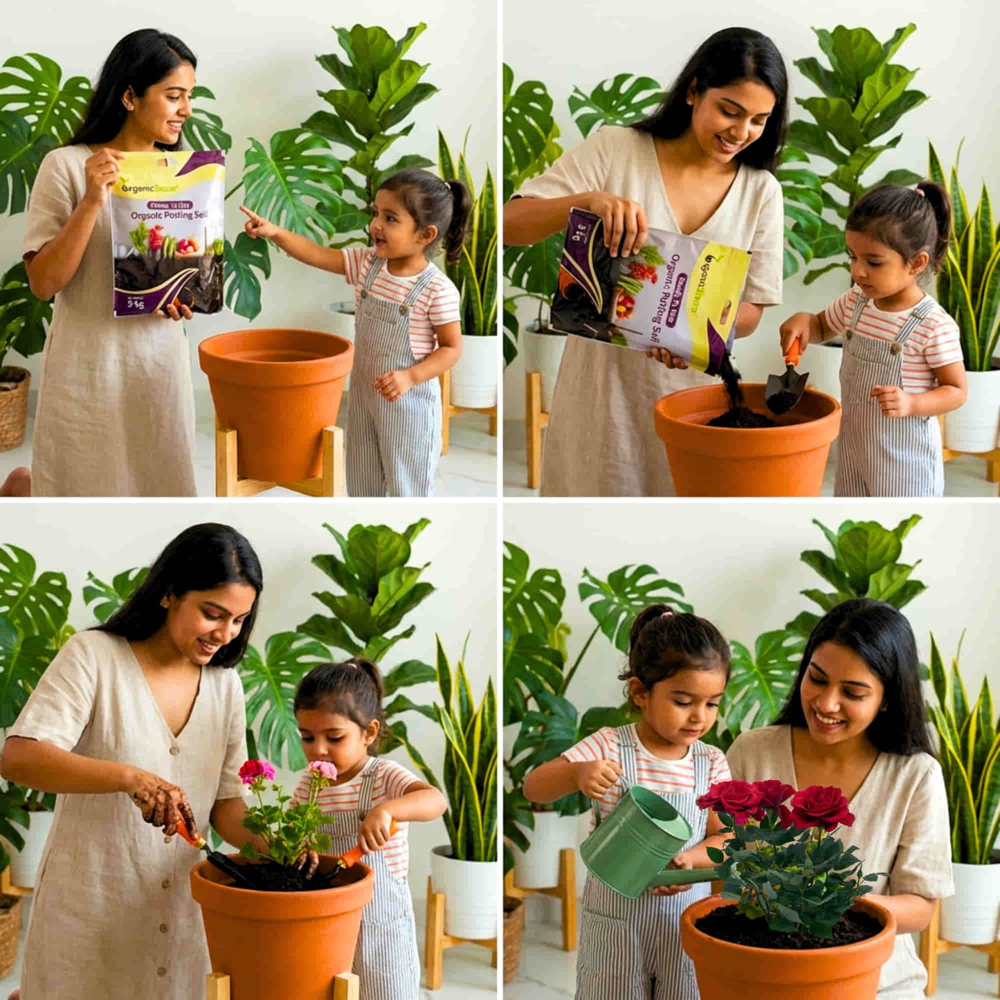 Ready to Use Organic Potting Soil Mix - 5kg For Home Gardening