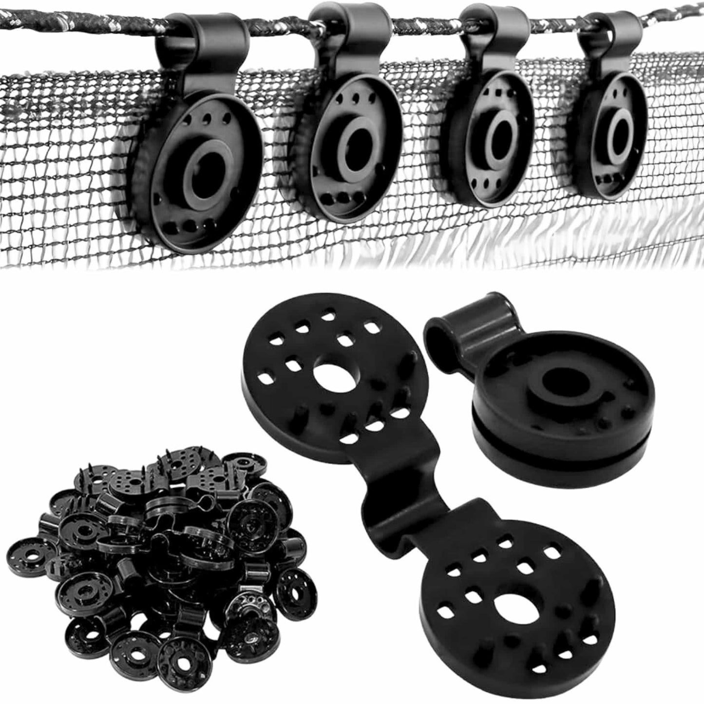 Shade Net Gripper Clip – Heavy-Duty Nylon-Plastic Clips for Shade Cloth, Bird Netting & Garden Covers