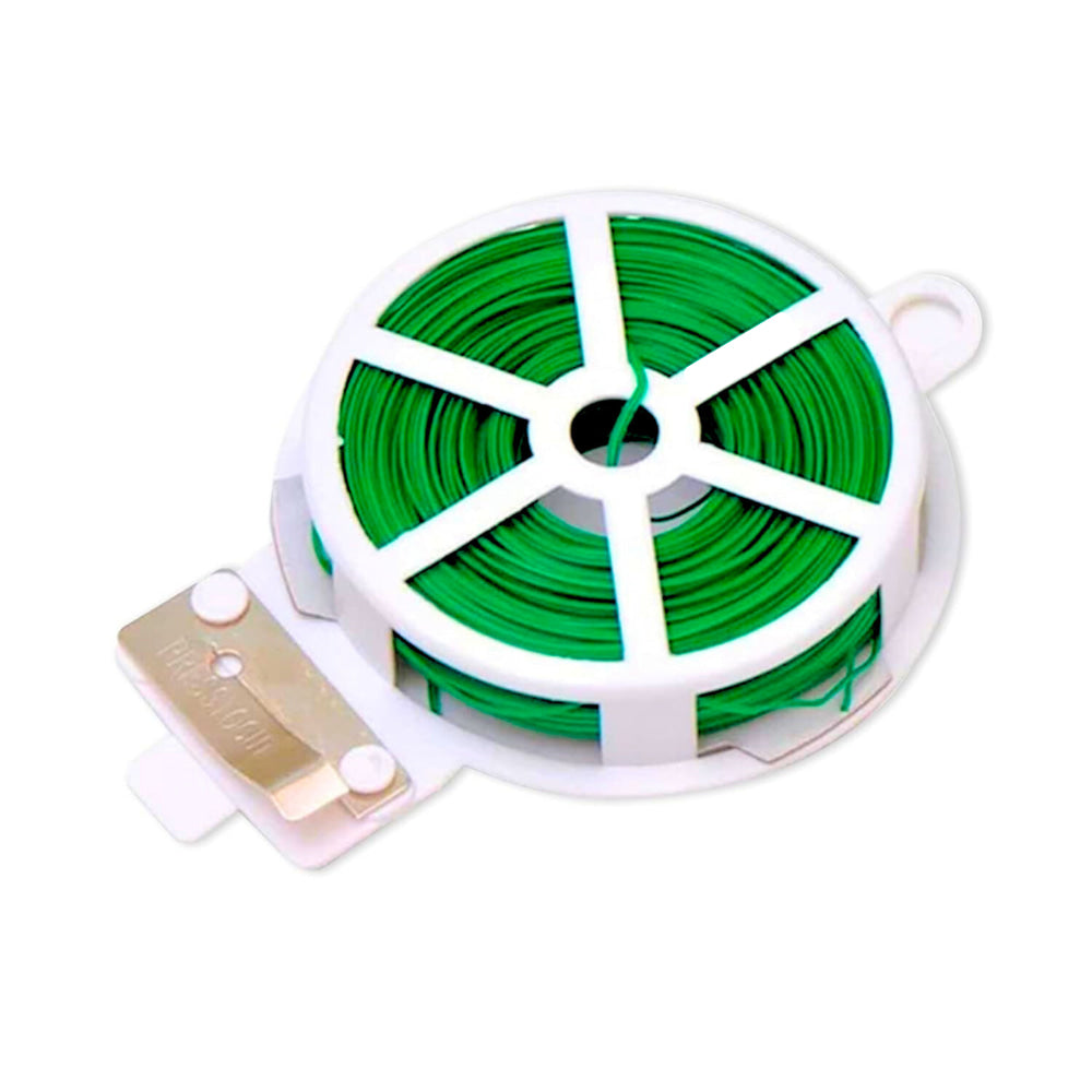 Twist Tie Wire - Pack of 1 | 50m Long | Build in Cutter | High Quality Material | Ideal for Plants Support | Easy To Use | Versatile Usage | OrganicBazar