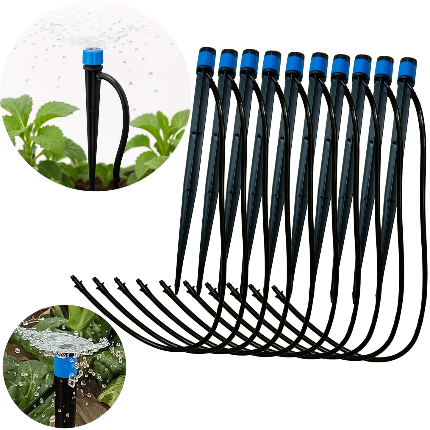 Water Flow Drippers Sprayer for Garden – Adjustable Irrigation System for Efficient Watering of Plants, Flowers, and Lawns