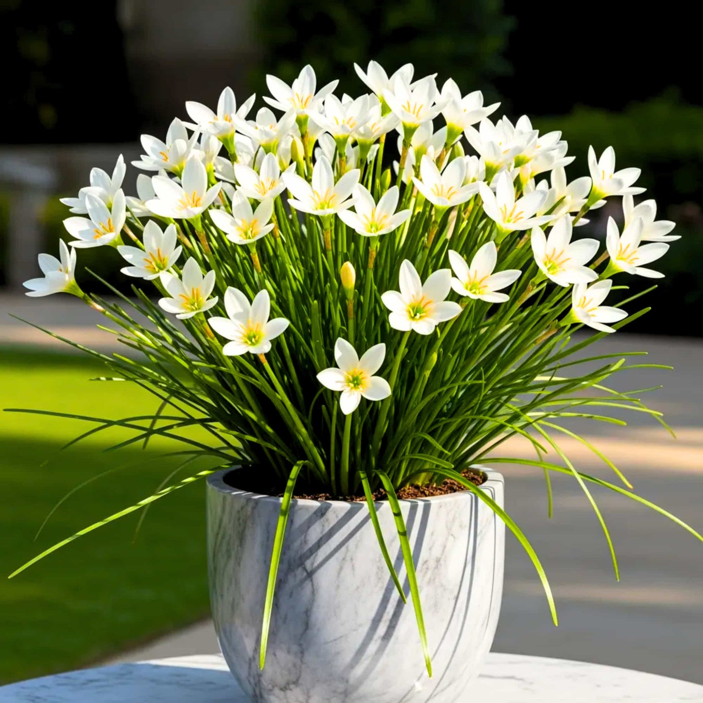 Rain Lily White Flower Bulbs (10 Bulbs)