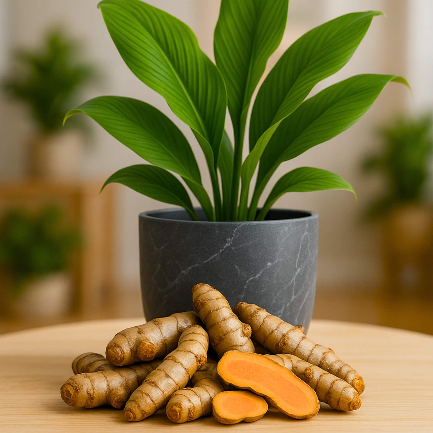 Yellow Turmeric Seeds (Haldi Roots) for Planting (400g)