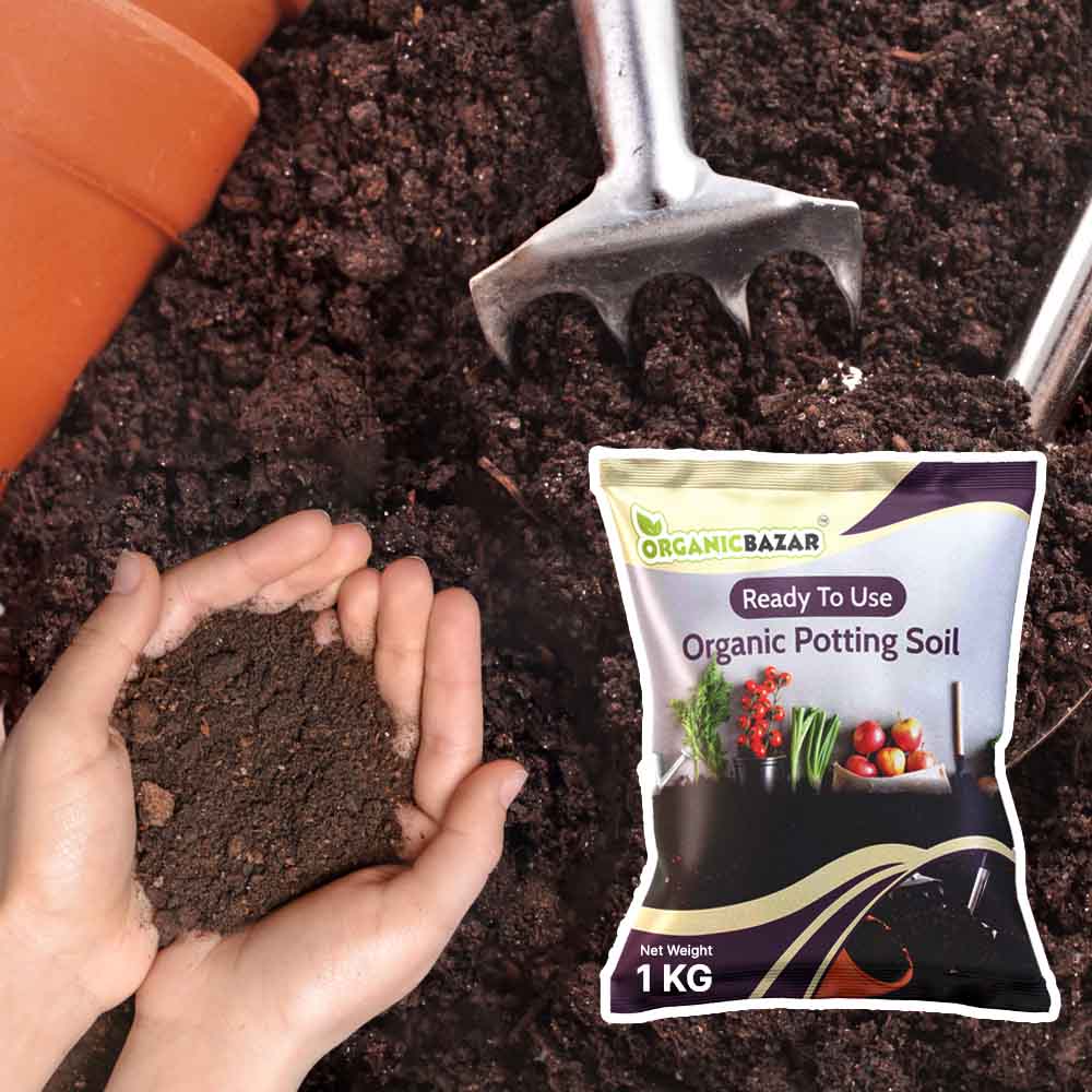 pot mix Ready to Use Organic Potting Soil Mix (1kg) – Organicbazar