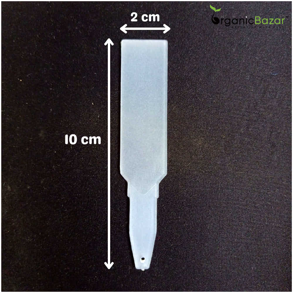 Transparent Tag Dimensions black backround