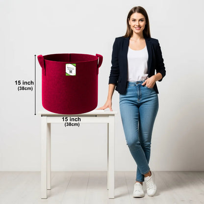 Geo Fabric 15x15 Grow Bag For Terrace Gardening Suitable For Vegetable and Flower Plants