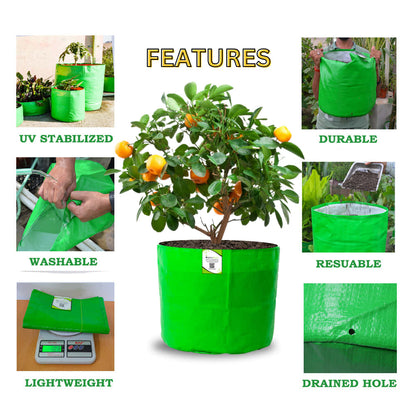 HDPE 18x18 Grow Bags for Terrace Gardening Extra Thick Premium Quality Grow Bags