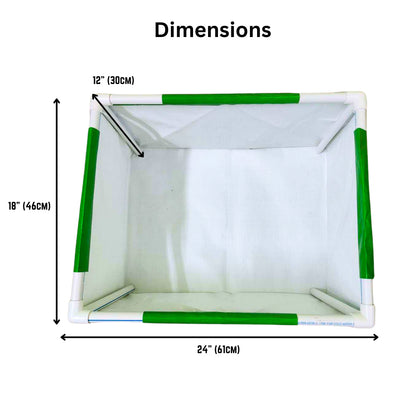 OrganicBazar 24x18x12 Rectangular Grow Bags with PVC Support Pipes for Terrace Garden