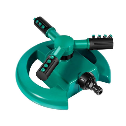 3-in-1 Garden Sprinkler Automatic 360° Rotating Adjustable Arms for Garden, Yard, and Hose Irrigation