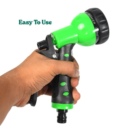 Multifunctional Garden Hose Nozzle Spray Gun (Green) 7 Spray Patterns | High Pressure | Insulated Grip | Heavy Duty