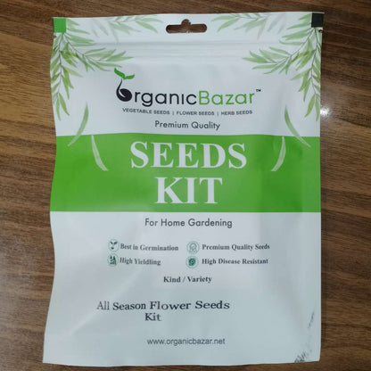 All Season Flower Seeds Kit For Home Gardening
