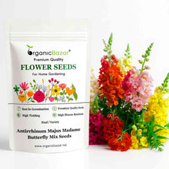 Antirrhinum (Snapdragon) Majus Madame Butterfly Mix Seeds (50 Seeds) High Germination/ Easy To grow/ Perfect for pots, balconies, or Terrace gardens