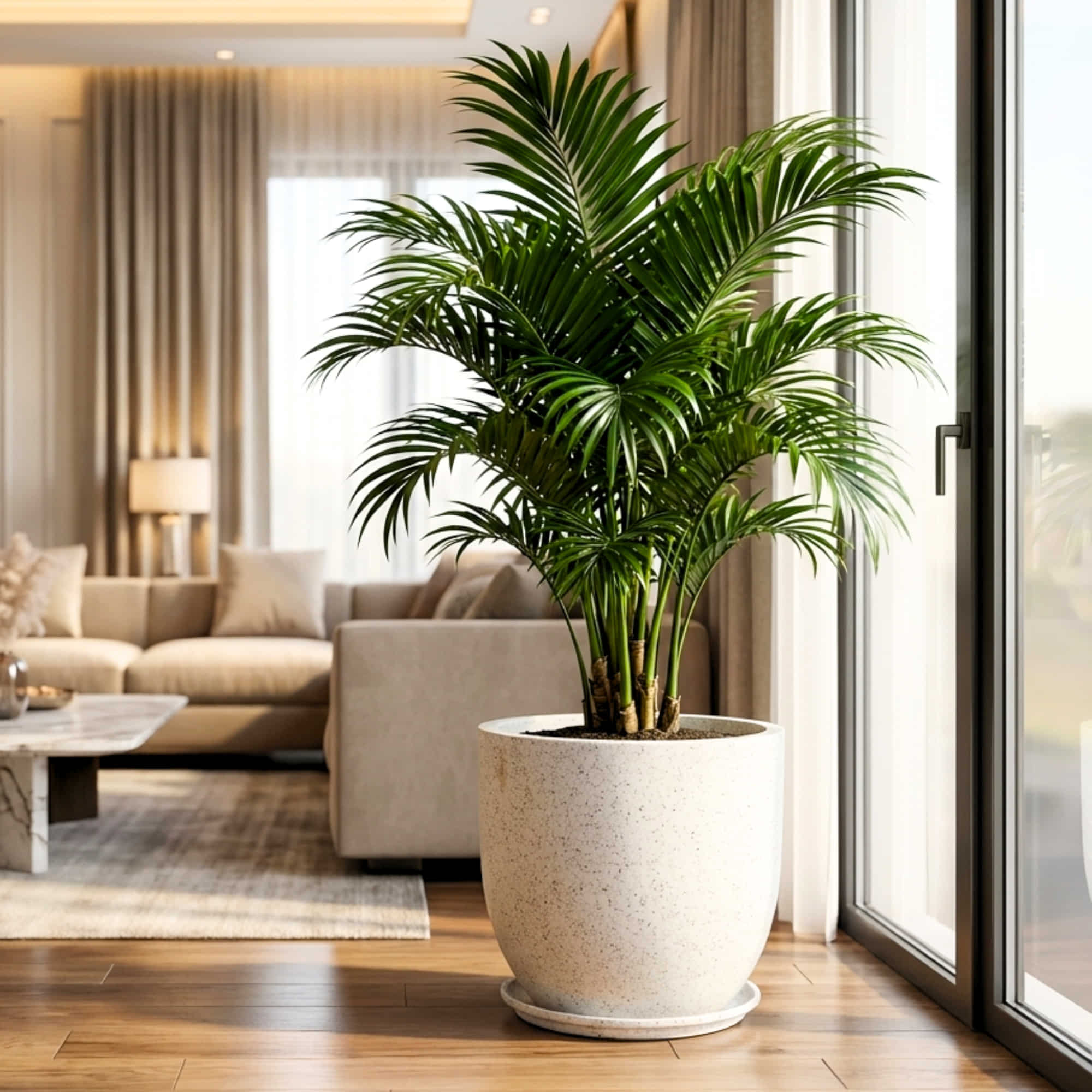 Roto-Moulded Aroma Pot with Saucer – Premium Stone-Finish Planter for Indoor & Outdoor Garden (Pack of 1)