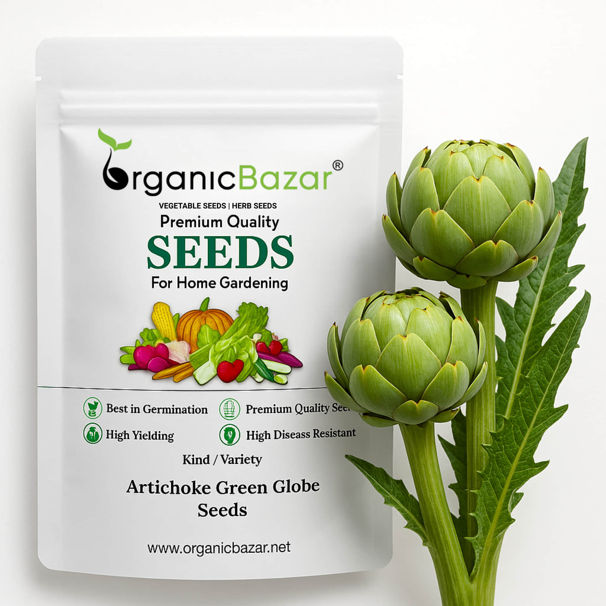Artichoke Green Globe Seeds (30 Seeds)